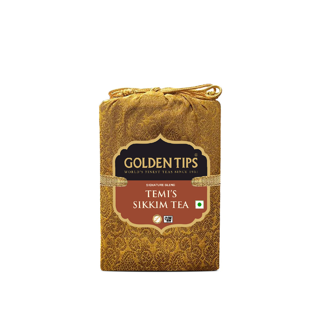Temi Sikkim Tea - Royal Brocade Cloth Bag