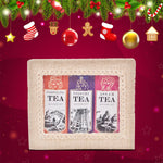 3-in-1 Delightful Teas (Darjeeling, Assam & Nilgiri) in Handcrafted Jute Box ( 50 Gram Each )