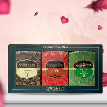 3-in-1 Handmade Paper Box - Darjeeling, Green & Masala Chai