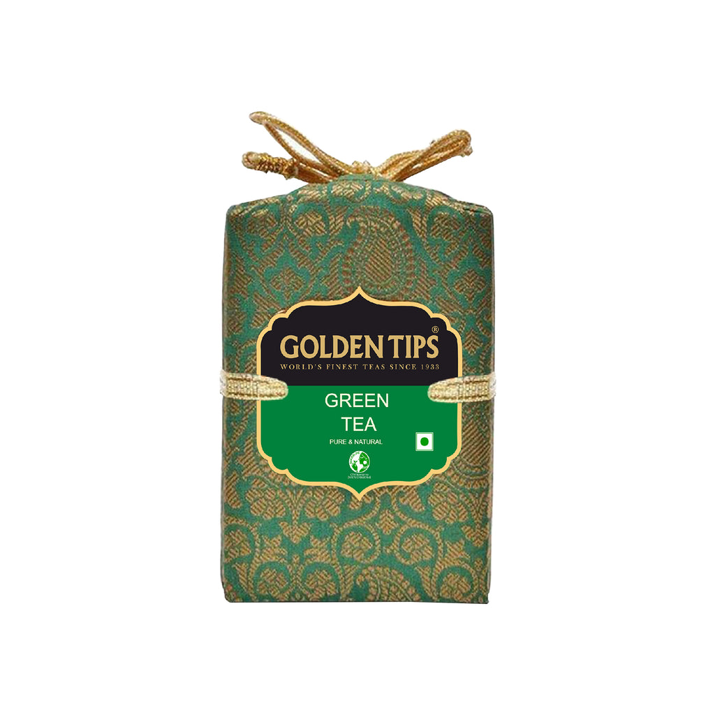 Pure Green Tea - Royal Brocade Cloth Bag