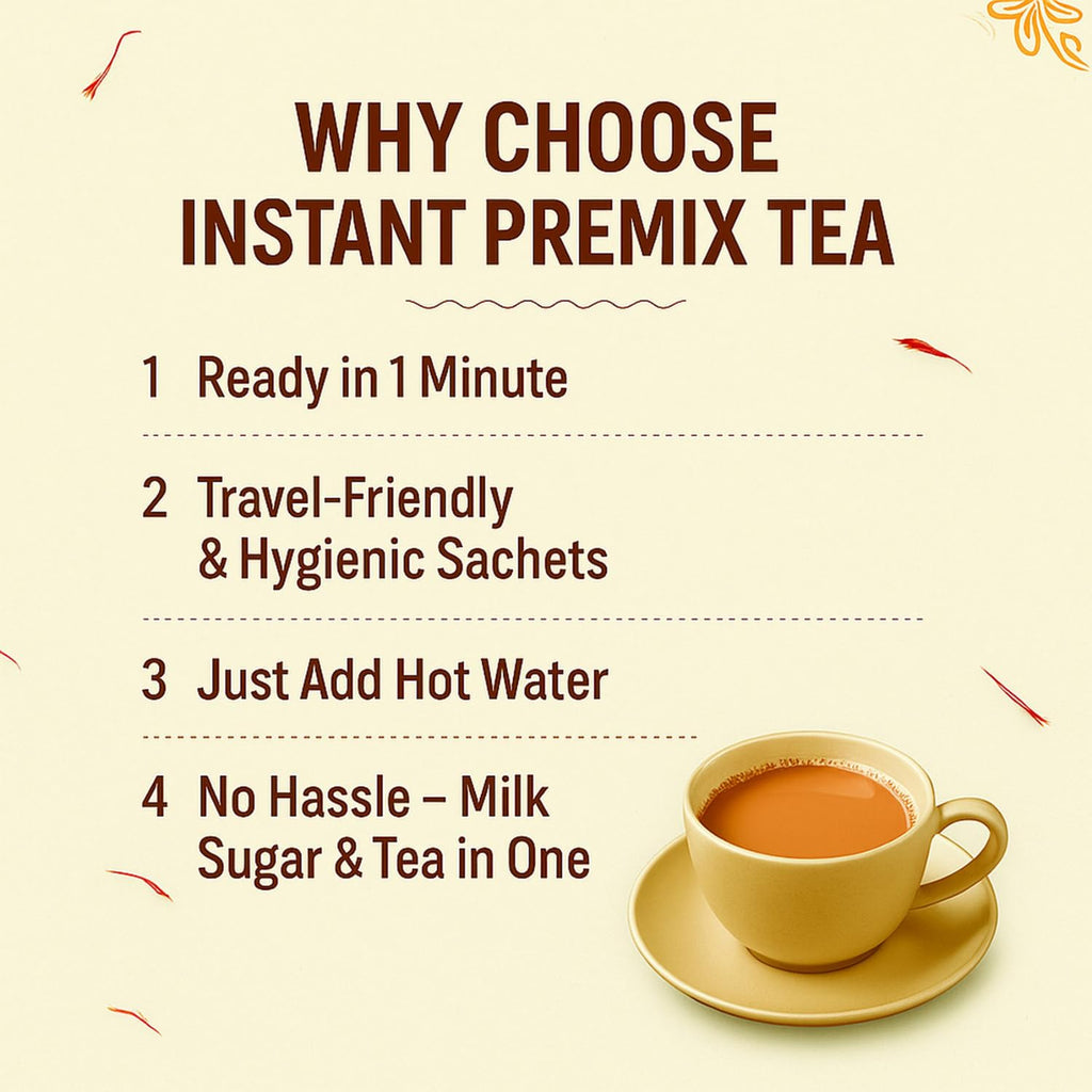 Saffron Instant Tea Premix