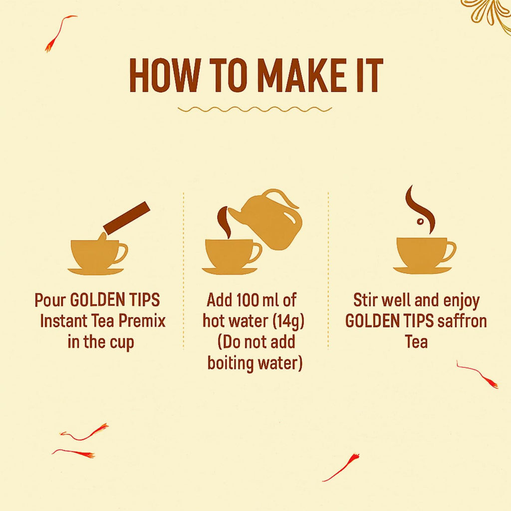 Saffron Instant Tea Premix