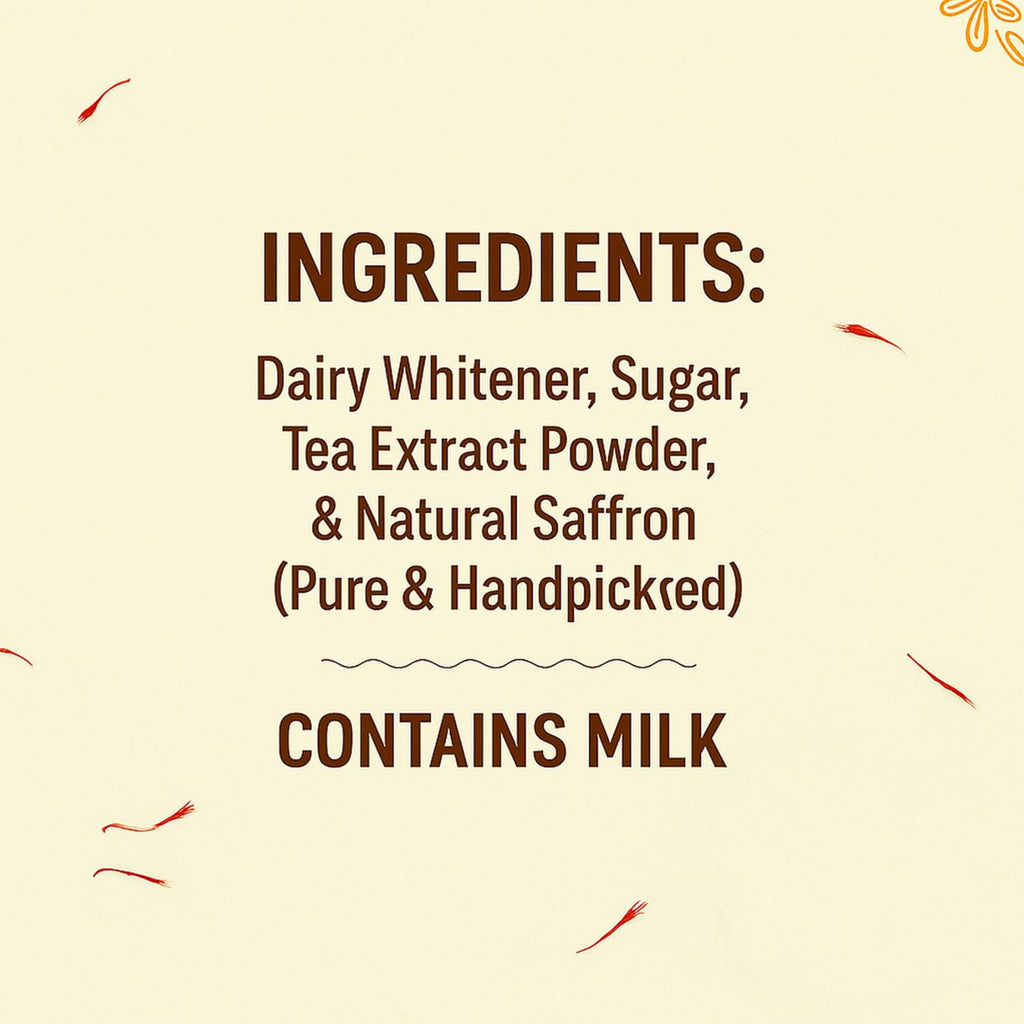 Saffron Instant Tea Premix