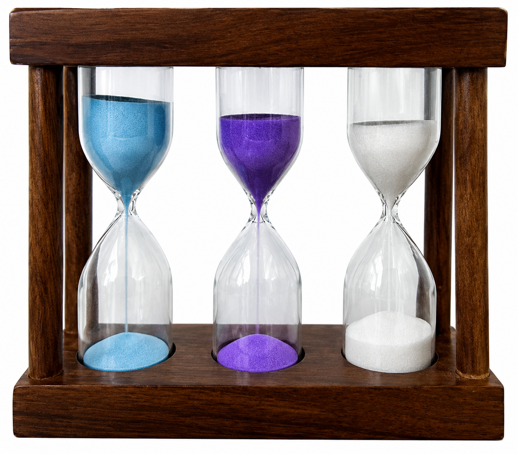 Perfect Wooden Sand Tea Timer - 3/4/5 Minutes | Tea Timer | Brewing Tea and Coffee Timer
