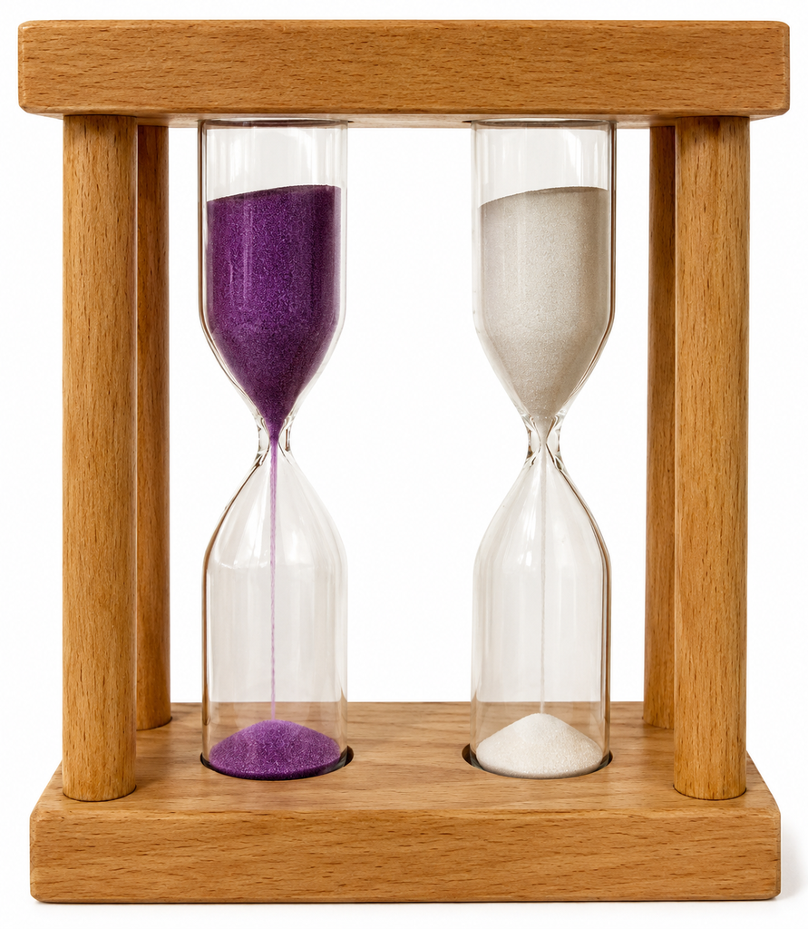 Wooden Sand Tea Timer 3 Minutes and 5 Minutes