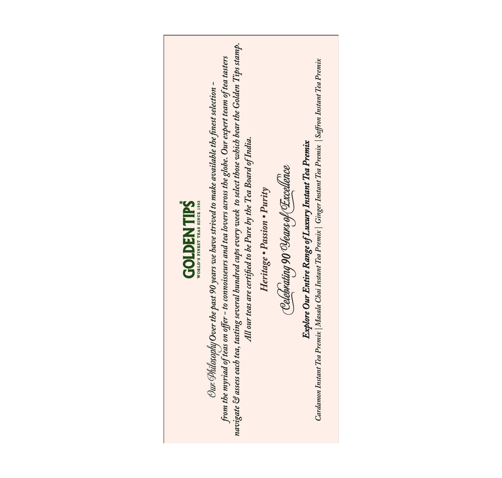 Saffron Instant Tea Premix