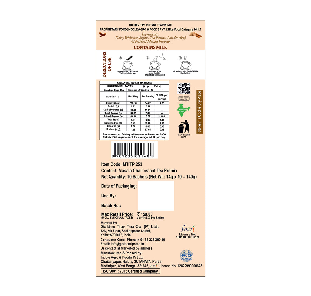 Masala Chai Instant Tea Premix