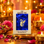 Pride Of Darjeeling Rare Second Flush Tea in Pinewood Box with Zardosi Work on Velvet Pouch