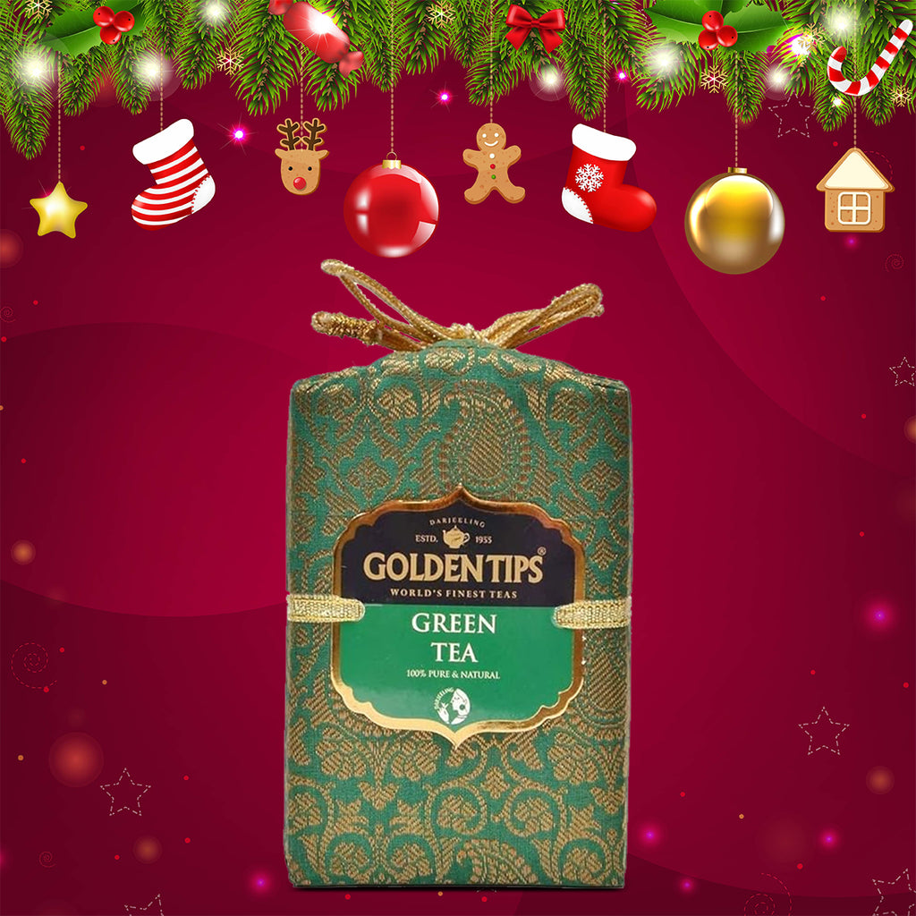 Pure Green Tea - Royal Brocade Cloth Bag