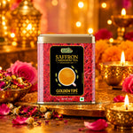 Saffron Cardamom Exotic Chai India's Authentic Spiced Tea - Tin Can