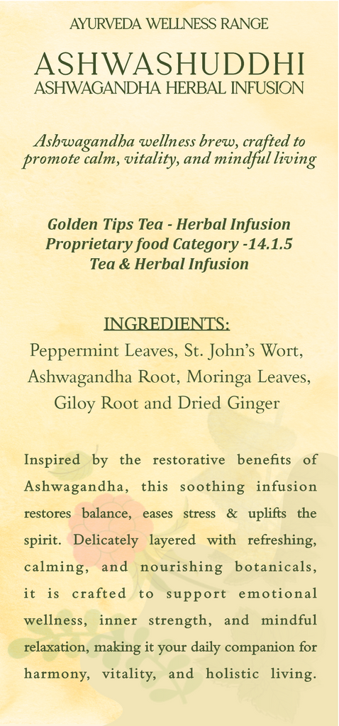 Herbyoga Ashwashuddhi Ashwagandha Herbal Infusion (Herbal Tea)
