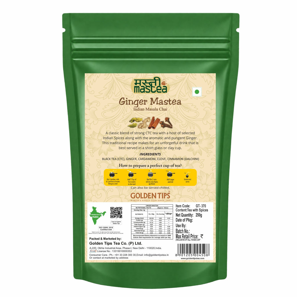Ginger Mastea - Indian Masala Chai