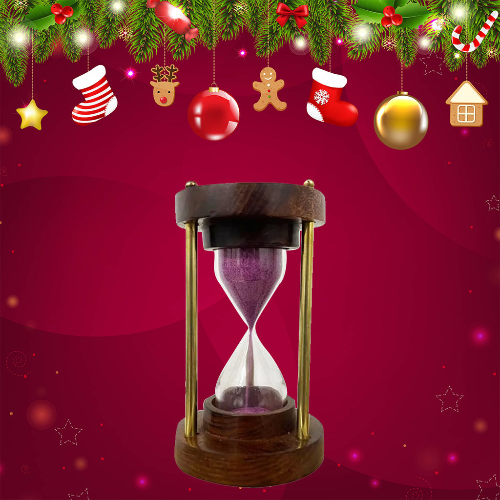 Wooden Sand Tea Timer 3 Minutes - Brewing Tea and Coffee Timer