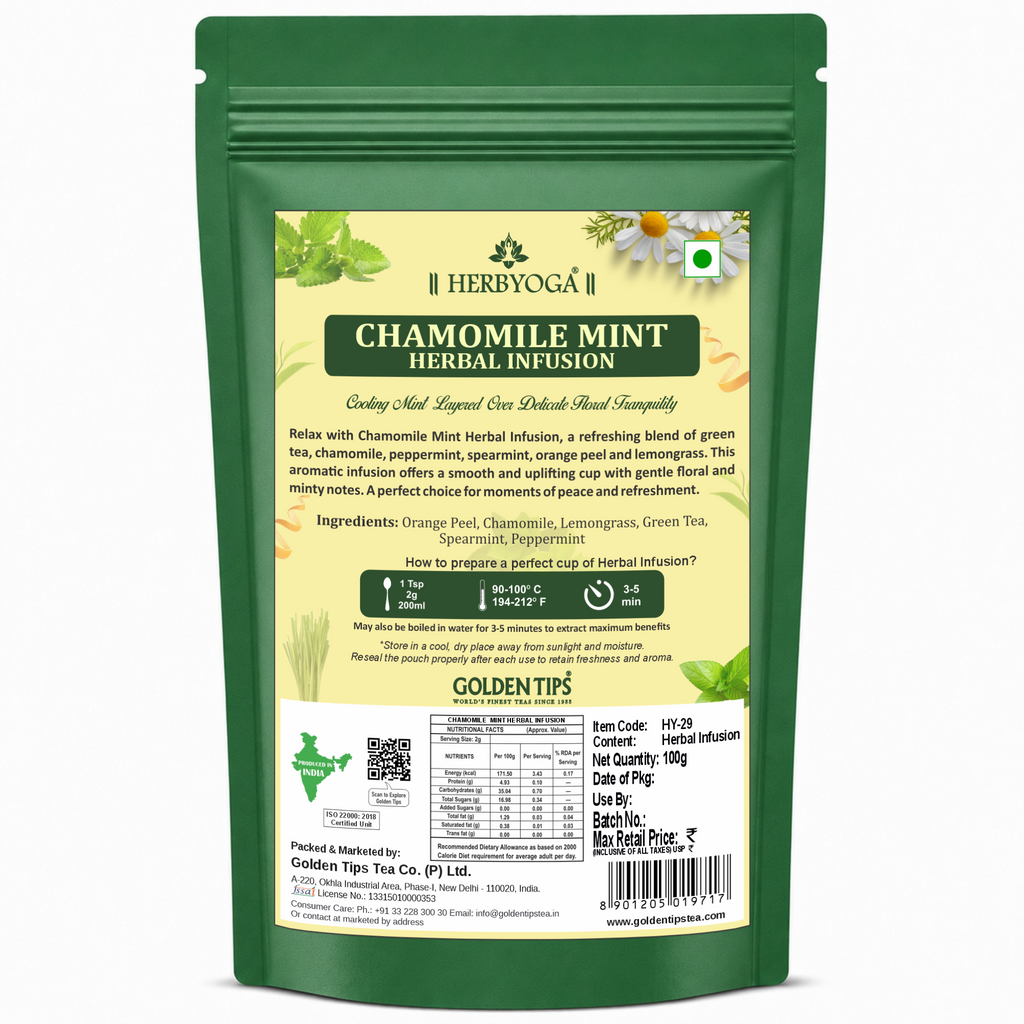 Herbyoga Chamomile Mint Herbal Tea