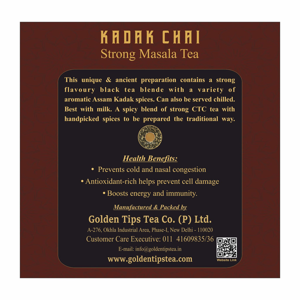 Assam Kadak Chai, Spicy Masala Tea Blend