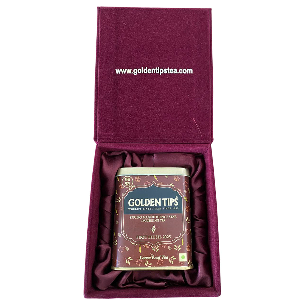Namring Upper Star - Spring Magnificence Star Darjeeling Tea First Flush 2025 Gift Box Tin Can in Velvet Box