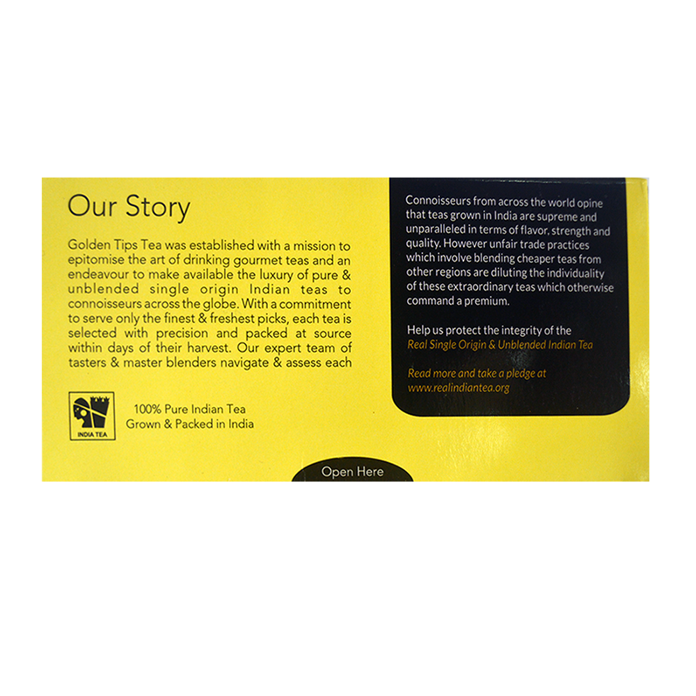 Golden Tips Black & Green Assortment Individual Envelope - Tea Bags - Golden Tips Tea (India)