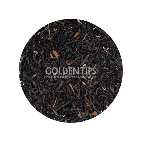 Premium Second Flush Darjeeling Tea in a Carved Wooden Box with Brass Elephant - Golden Tips Tea (India)
