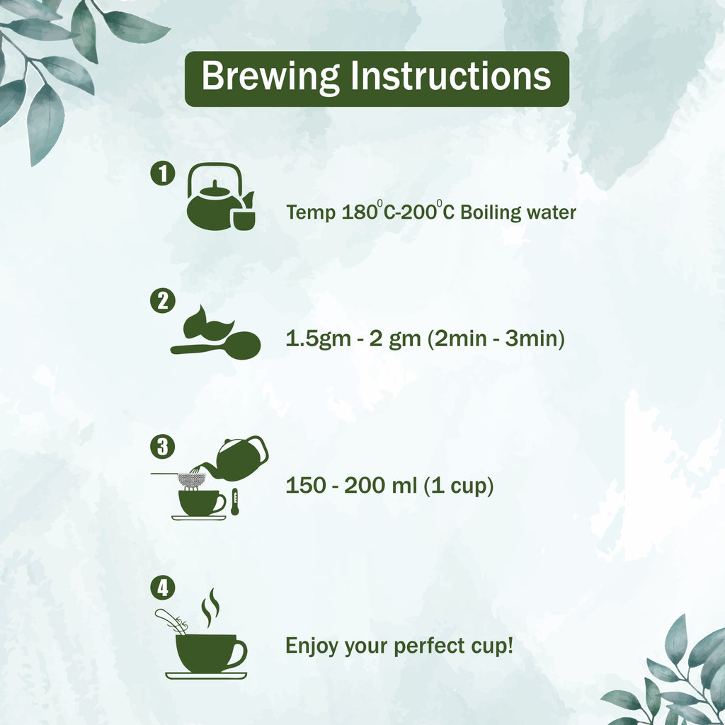 Herbyoga -Lavender Mint Green Tea (100 gm) - Golden Tips Tea (India)