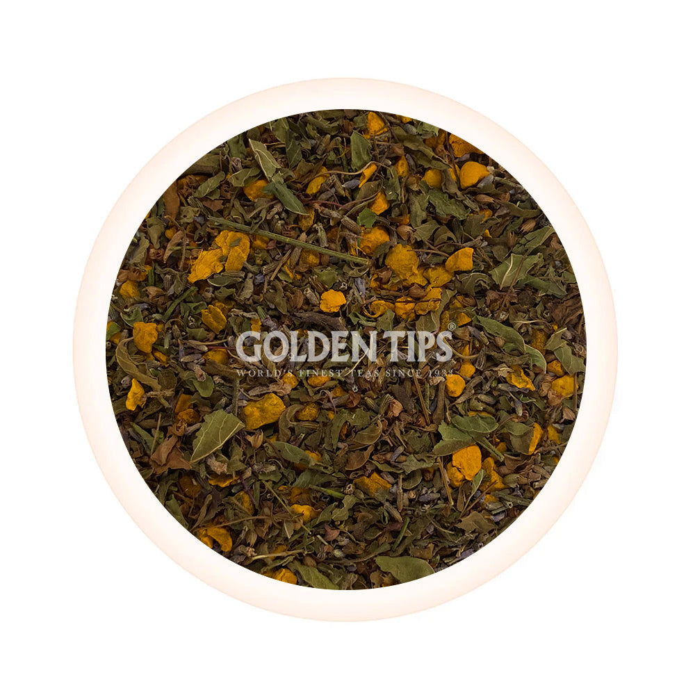 Herbyoga - Tulsi, Turmeric & Lavender Herbal Tea (100 gm ) - Golden Tips Tea (India)