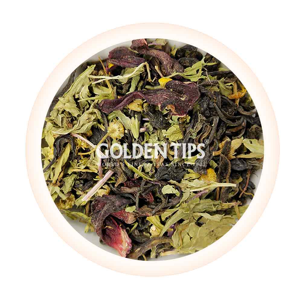 Supreme Synthesis Hibiscus - Stevia Green Tea - Golden Tips Tea (India)