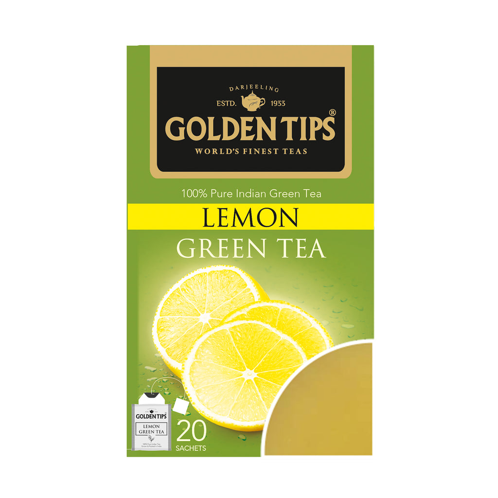 Lemon Green Envelope - Tea Bags - Golden Tips Tea (India)