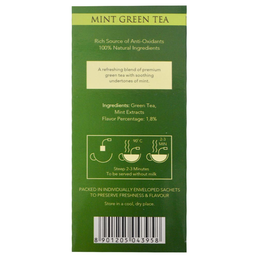 Mint Green Envelope - Tea Bags - Golden Tips Tea (India)