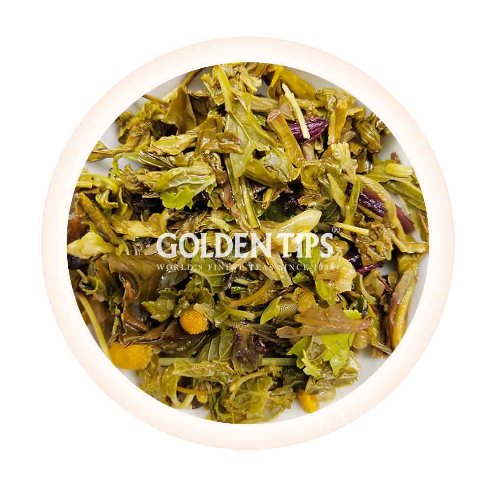 Supreme Synthesis Hibiscus - Stevia Green Tea - Golden Tips Tea (India)