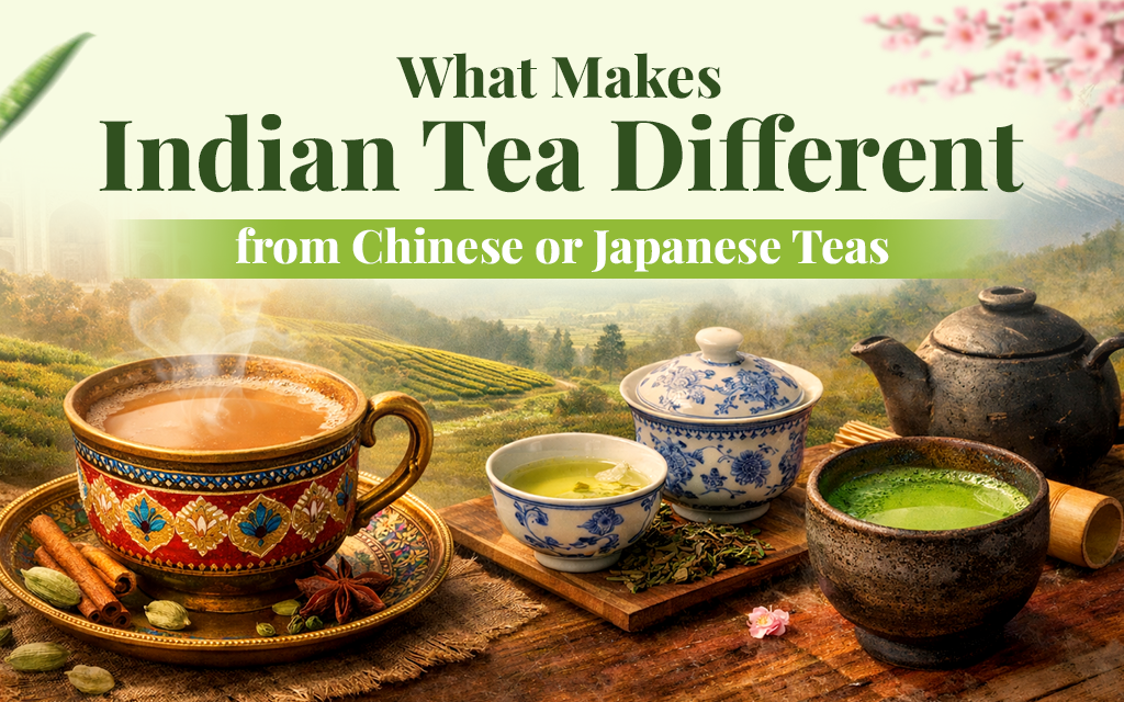 What Makes Indian Tea Different from Chinese or Japanese Teas — And Why Indian Teas Belong on the Global Benchmark