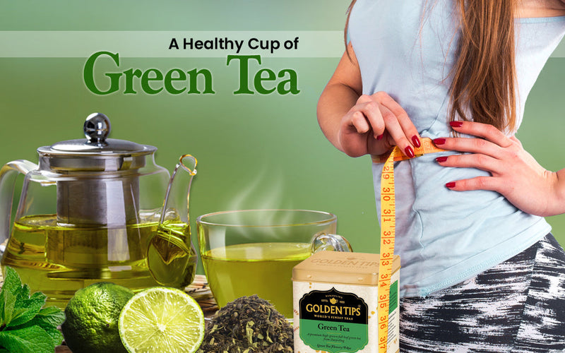 a healthy cup of green tea