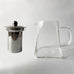 Pyramid-Shaped Borosilicate Glass Teapot with Steel Infuser