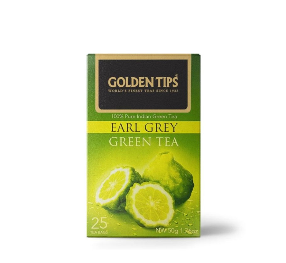 Buy Earl Grey Green Tea Bags Golden Tips Tea (India)