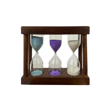 Perfect Wooden Sand Tea Timer - 3/4/5 Minutes | Green Tea Timer | Brewing Tea and Coffee Timer