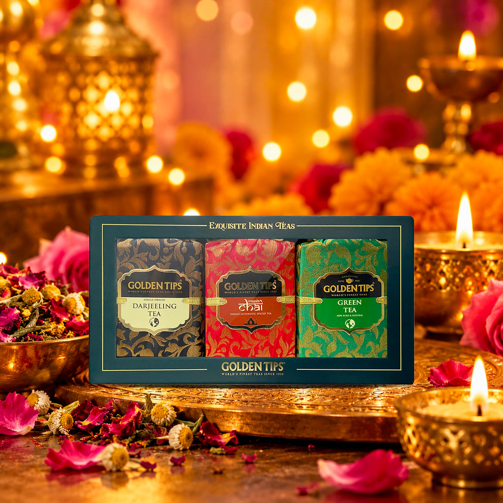 3-in-1 Handmade Paper Box - Darjeeling, Green & Masala Chai