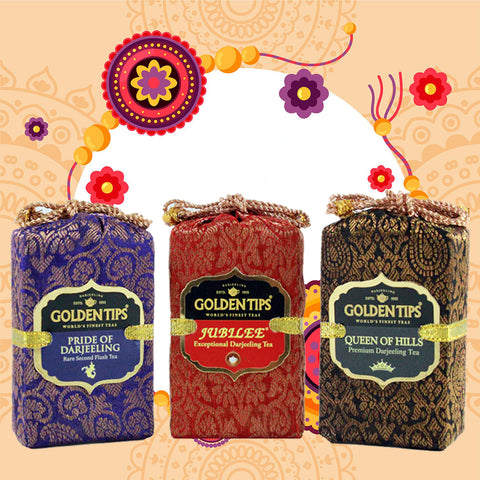 3-in-1 Queen of Hills, Jubilee and Pride of Darjeeling - Velvet Bag, 3x25g