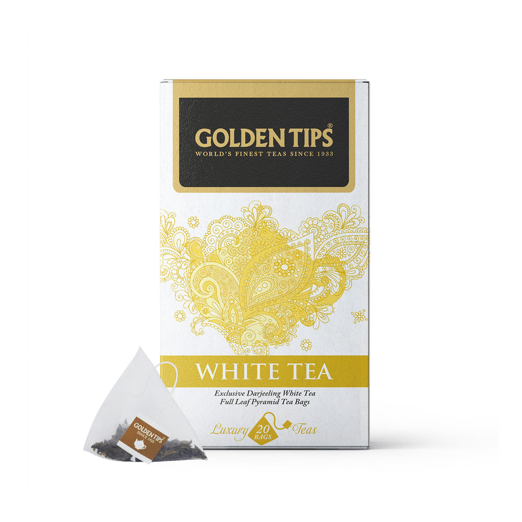 Darjeeling White Tea Full Leaf Pyramid Tea Bags