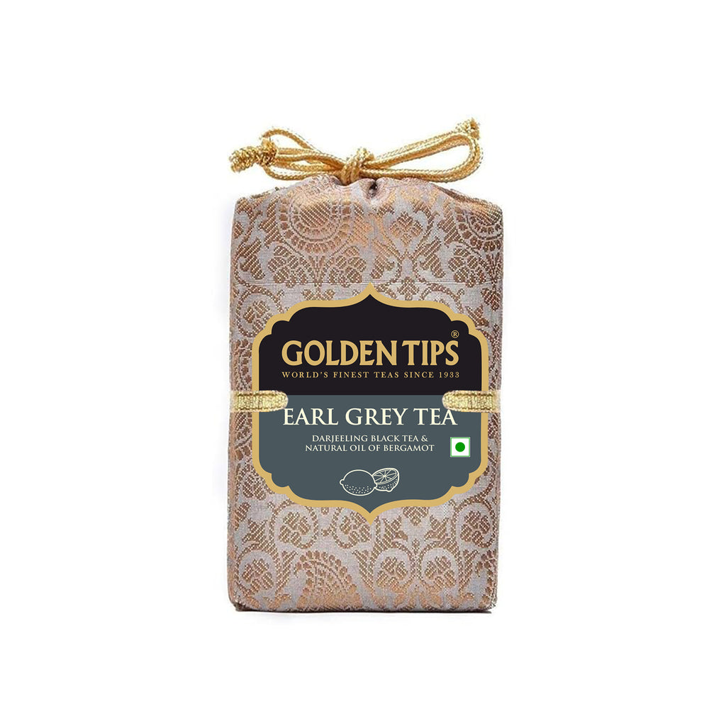 Earl Grey  Black Tea - Royal Brocade Cloth Bag