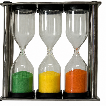 Perfect STEEL Sand Tea Timer - 3/4/5 Minutes | Tea Timer | Brewing Tea and Coffee Timer