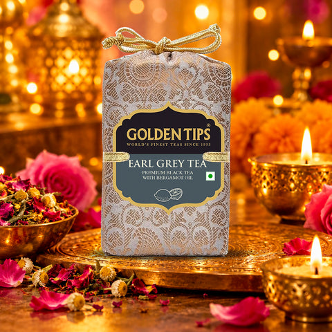 Earl Grey  Black Tea - Royal Brocade Cloth Bag