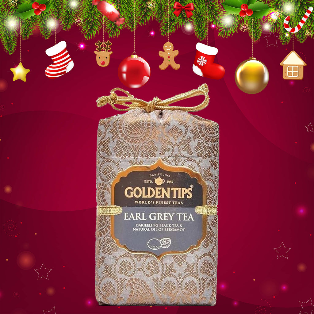 Earl Grey  Black Tea - Royal Brocade Cloth Bag