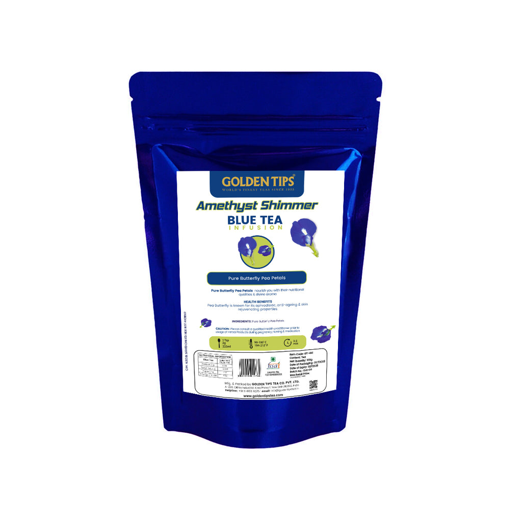 Amethyst Shimmer Pure Butterfly Pea Petals Infusion Blue
                Tea