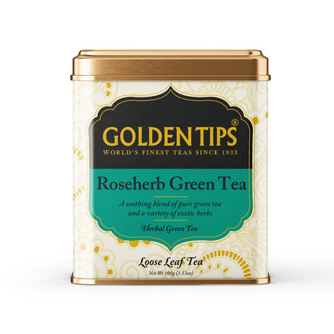 Roseherb Green Tea - Tin Can