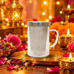 Glass Mug & Steel Lid & Fine Steel Mesh Infuser