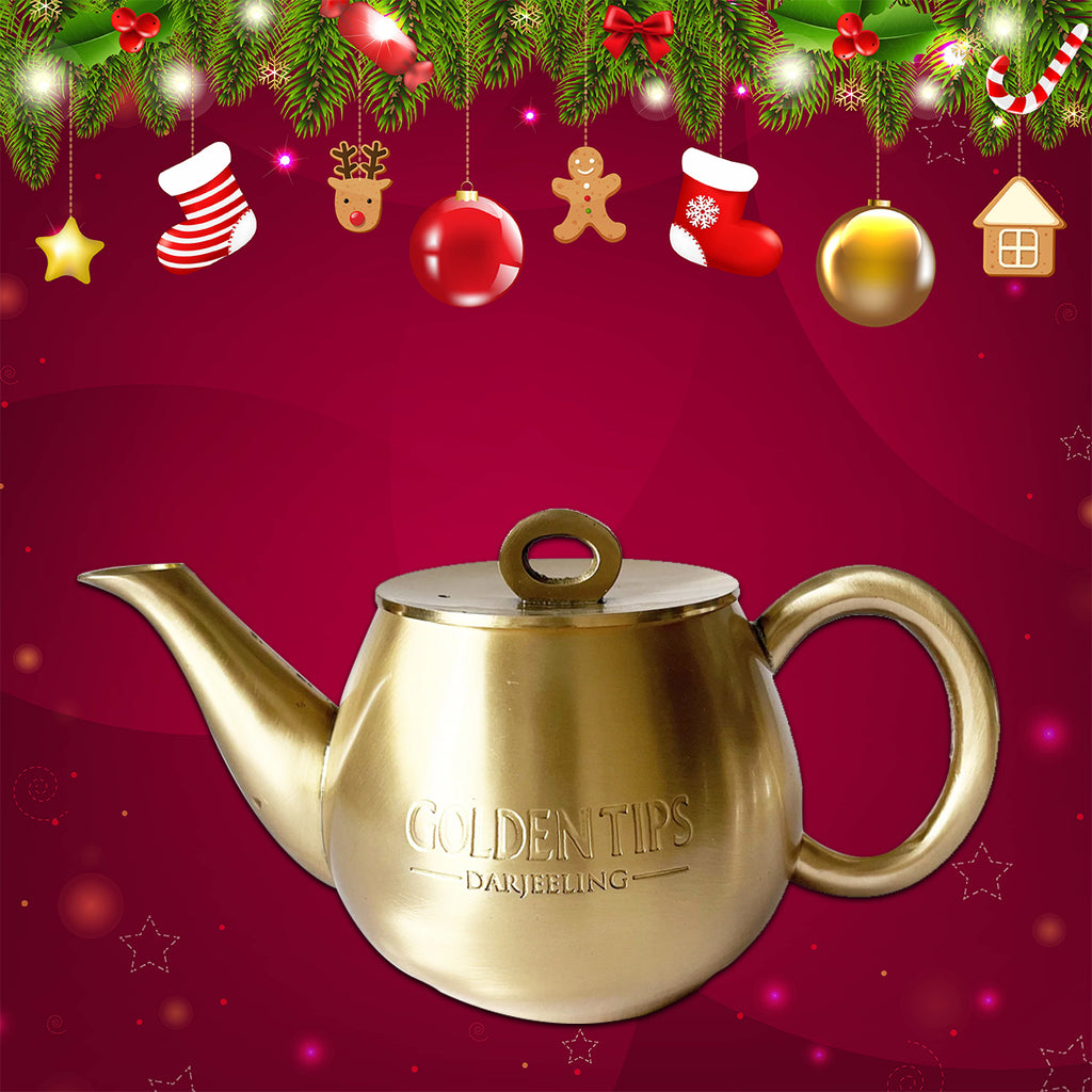 Golden Attractive Gold-Plated EPNS Tea Pot