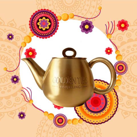Golden Attractive Gold-Plated EPNS Tea Pot