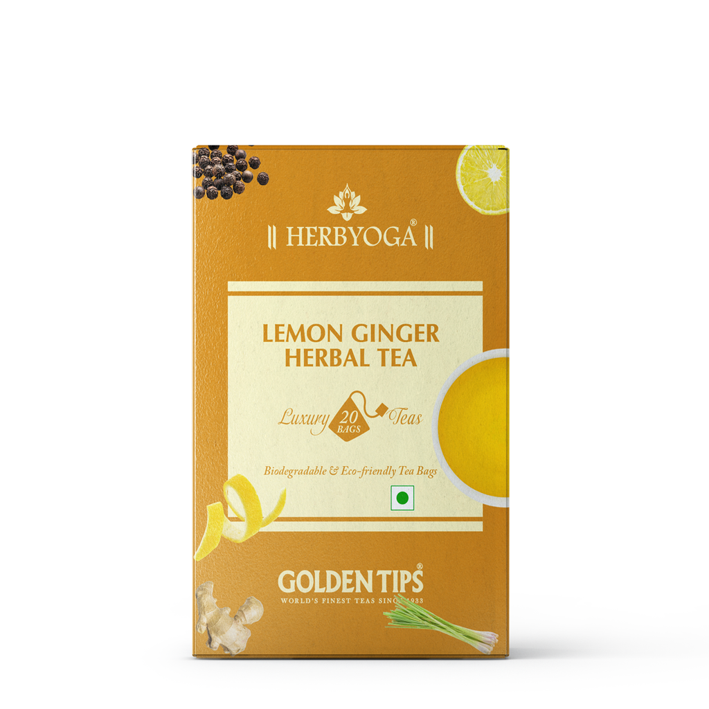 Herbyoga Lemon Ginger Herbal Tea