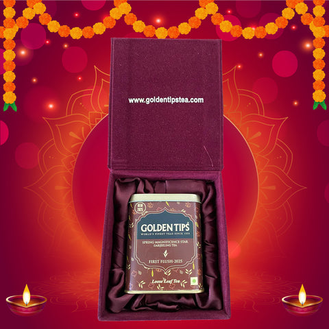 Namring Upper Star - Spring Magnificence Star Darjeeling Tea First Flush 2025 Gift Box Tin Can in Velvet Box