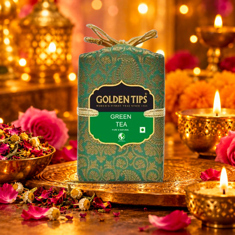 Pure Green Tea - Royal Brocade Cloth Bag