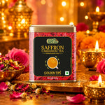 Saffron Cardamom Exotic Chai India's Authentic Spiced Tea - Tin Can