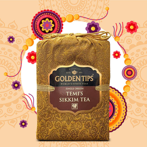 Temi Sikkim Tea - Royal Brocade Cloth Bag
